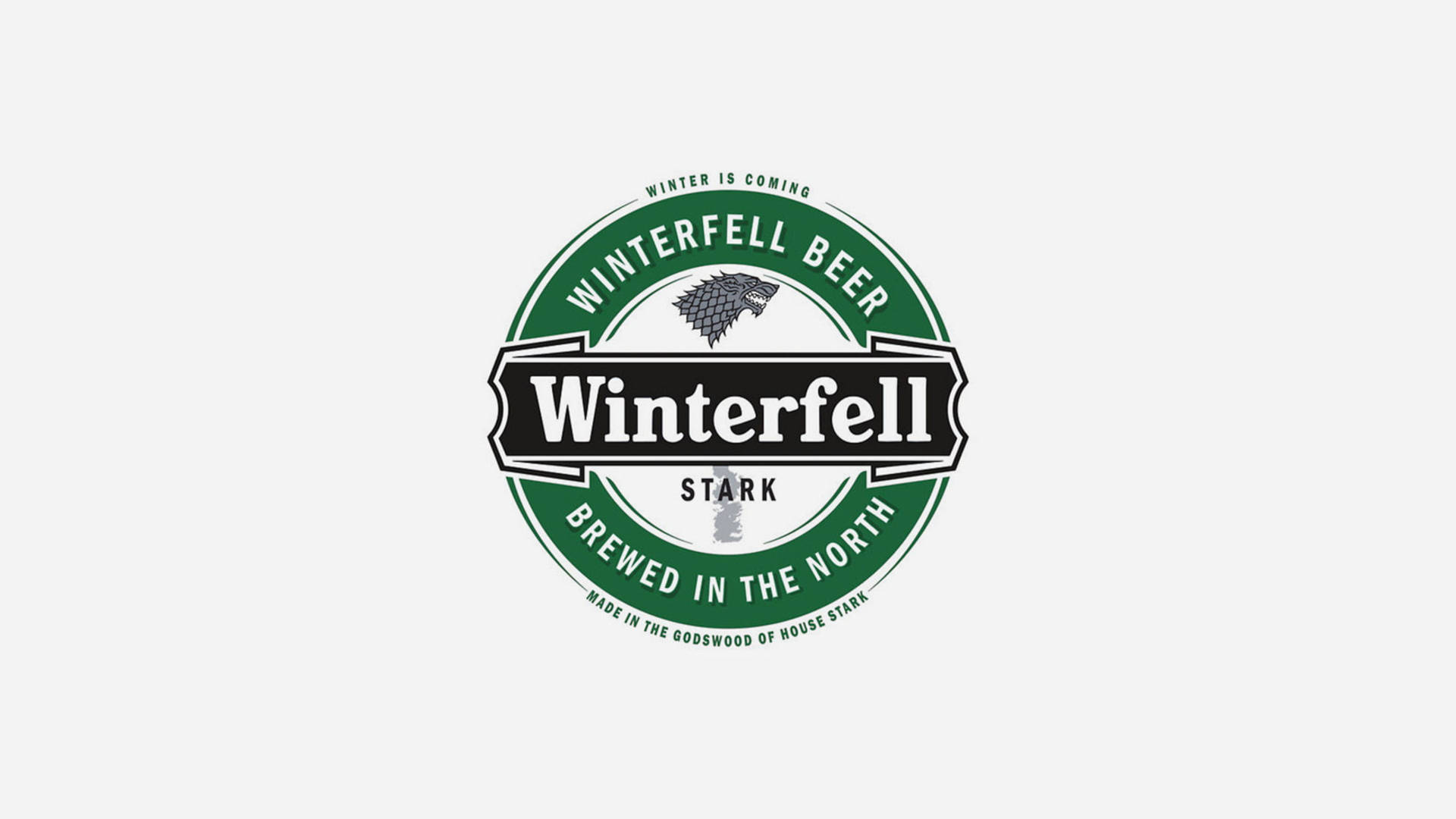 House Stark Winterfell Beer Logo