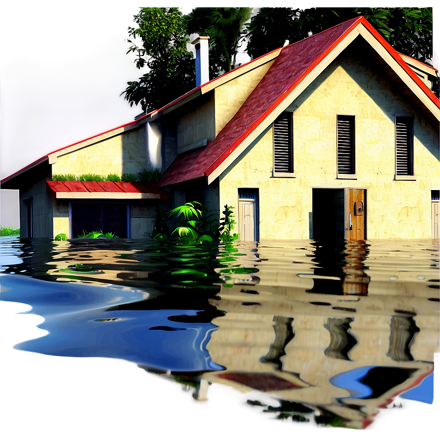 House Under Floodwater Png Lbx PNG