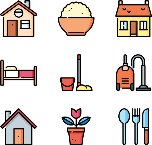 Download Household Items Vector Illustration | Wallpapers.com