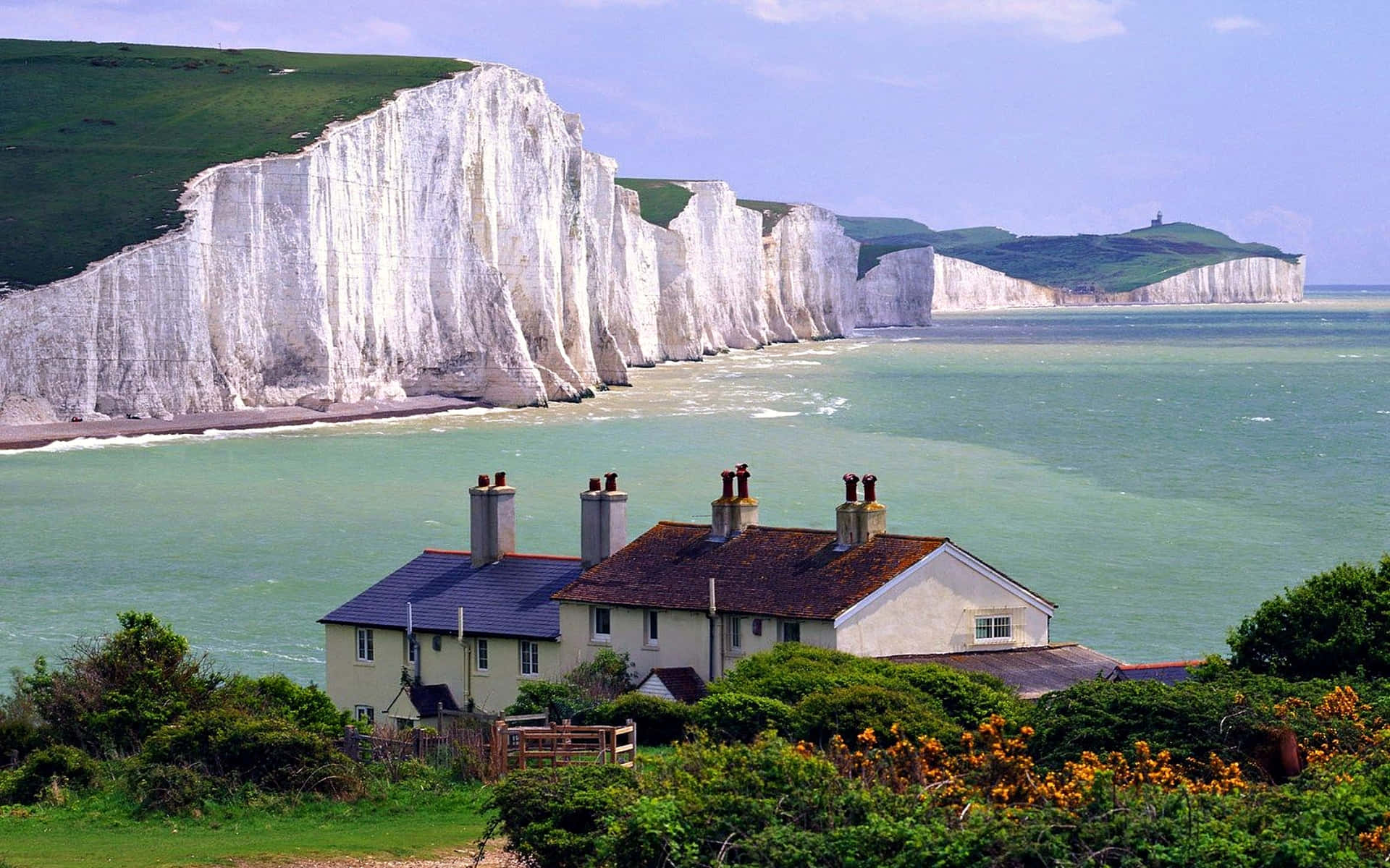 Houses At White Cliffs Of Dover Picture