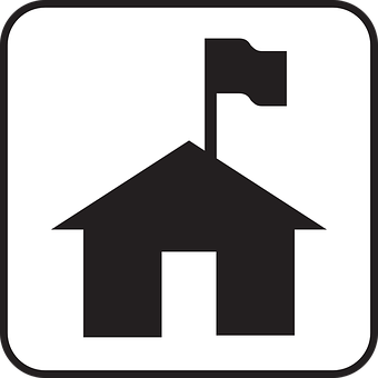 Housewith Flag Icon PNG