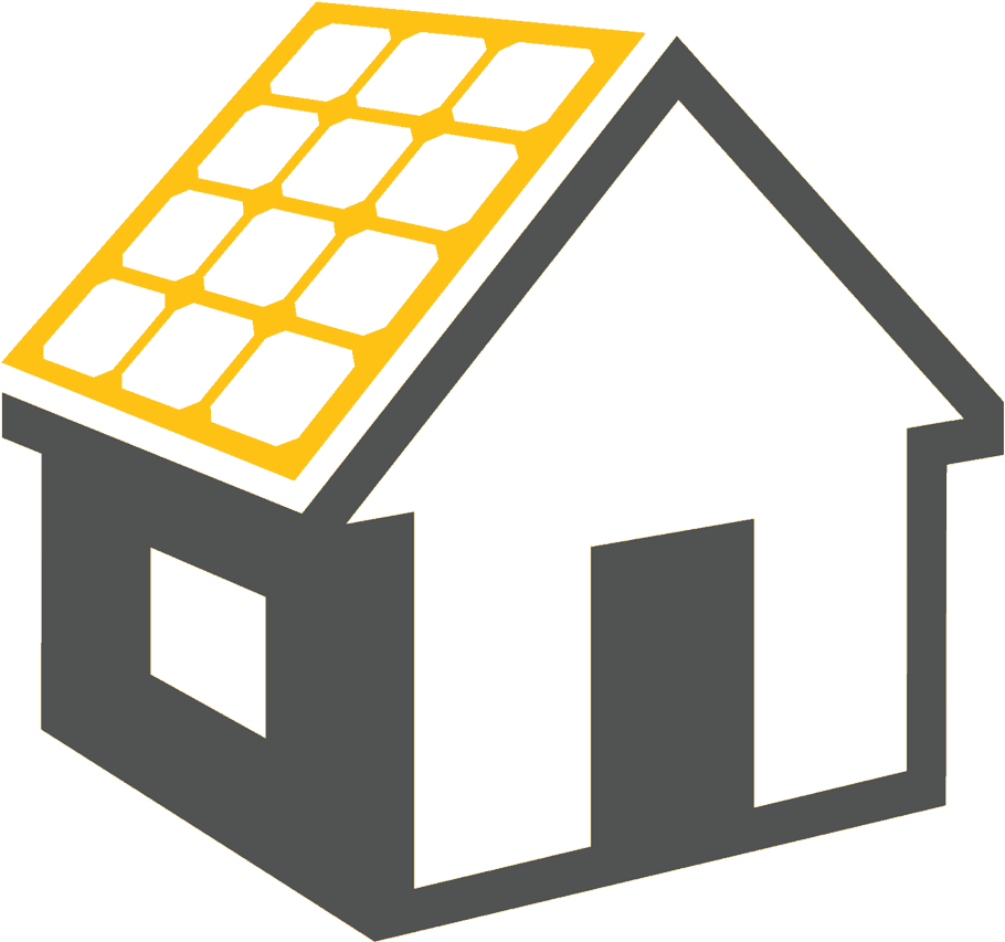 Housewith Solar Panels Icon PNG