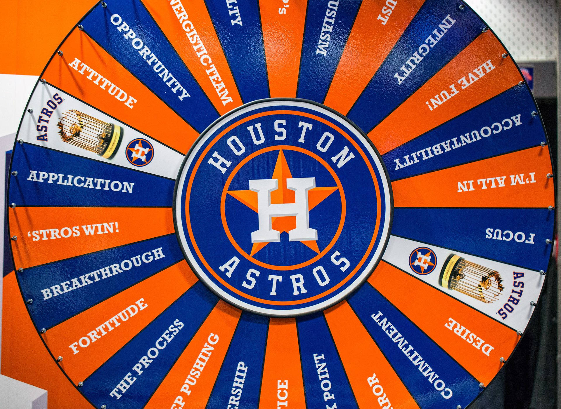 Houston Astros Championship Trophy Roulette Wallpaper