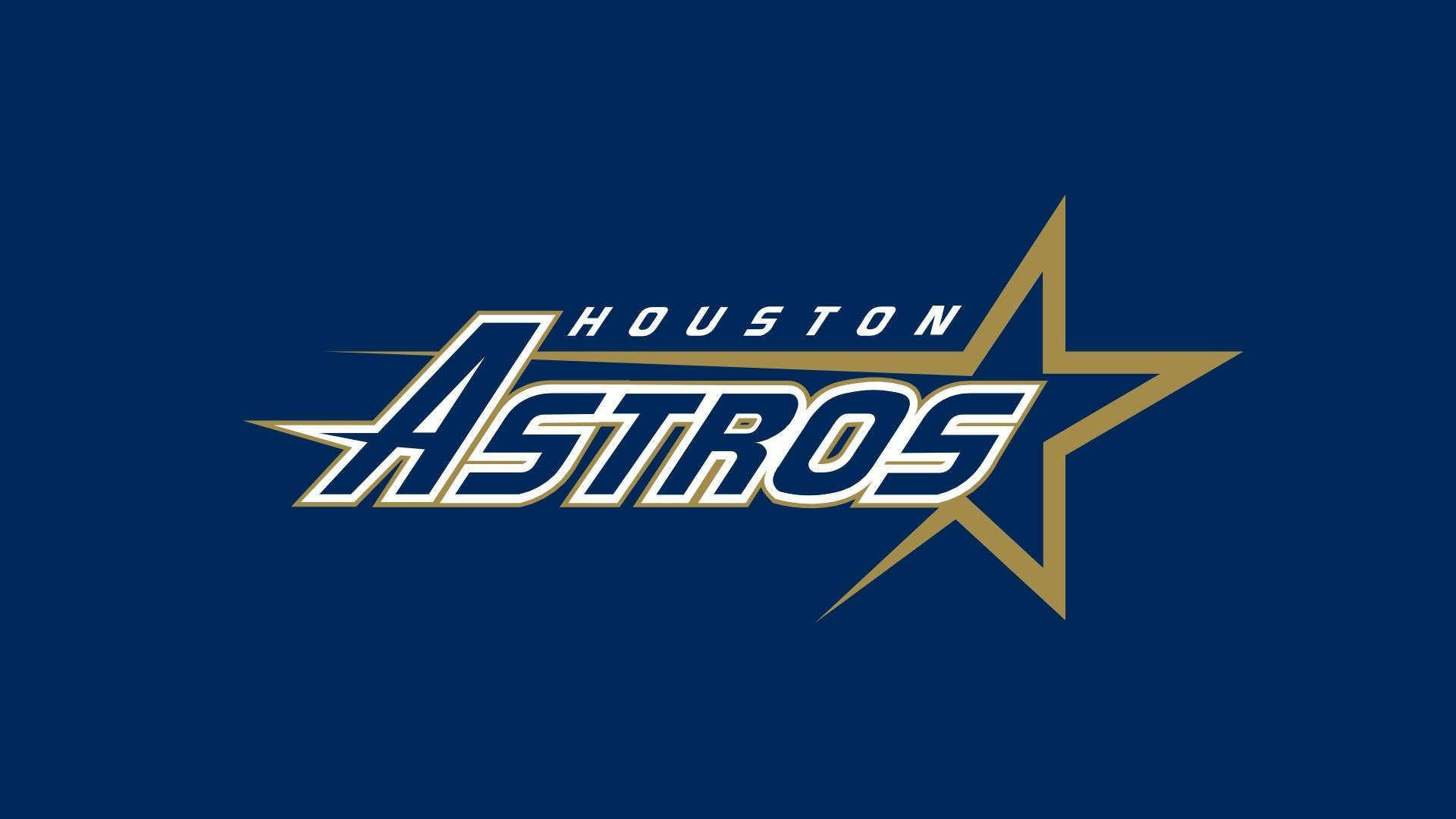 Houston Astros Gold And Blue Star Wallpaper