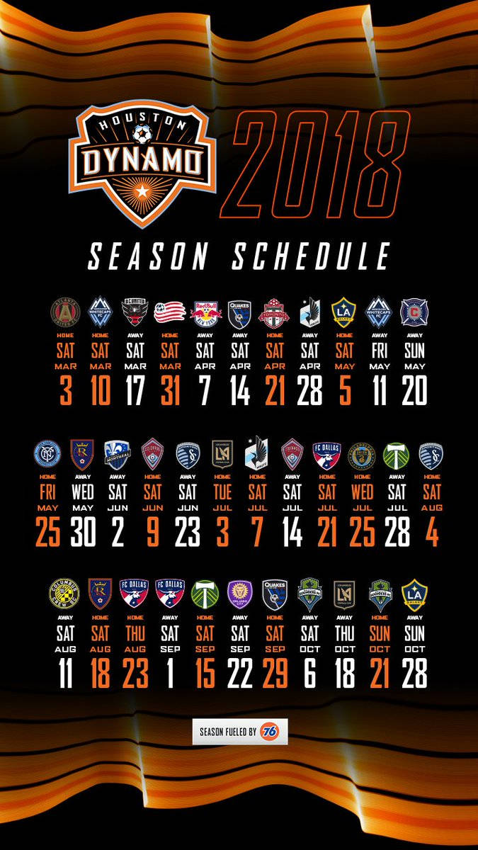 Calendariode La Temporada De Fútbol Del Houston Dynamo Fondo de pantalla
