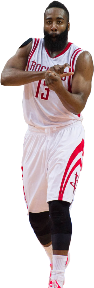 Houston Rockets Basketball Player In Action PNG