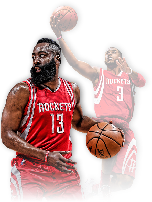 Houston Rockets Basketball Players PNG