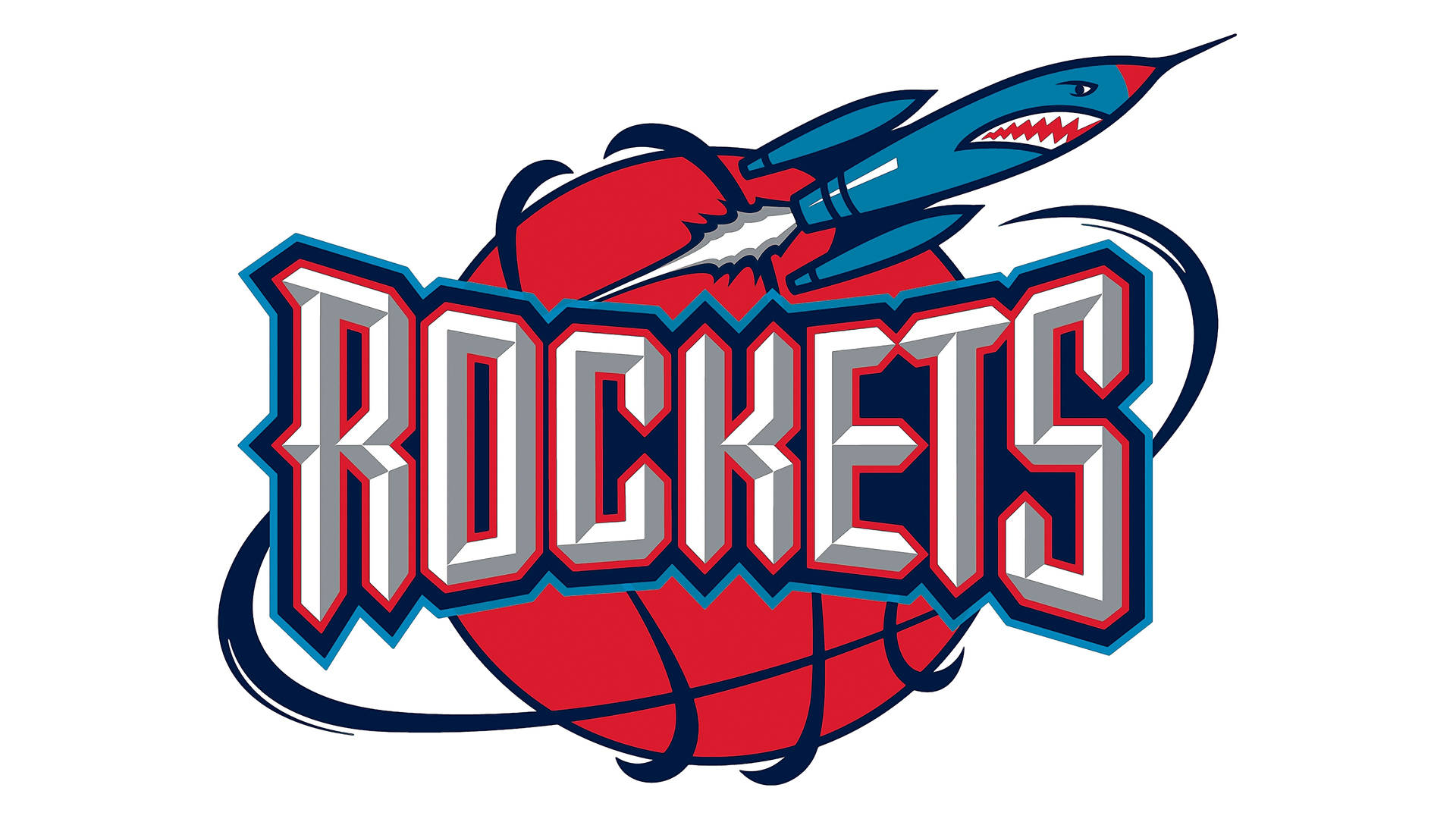 Logo Degli Houston Rockets 1995 Sfondo