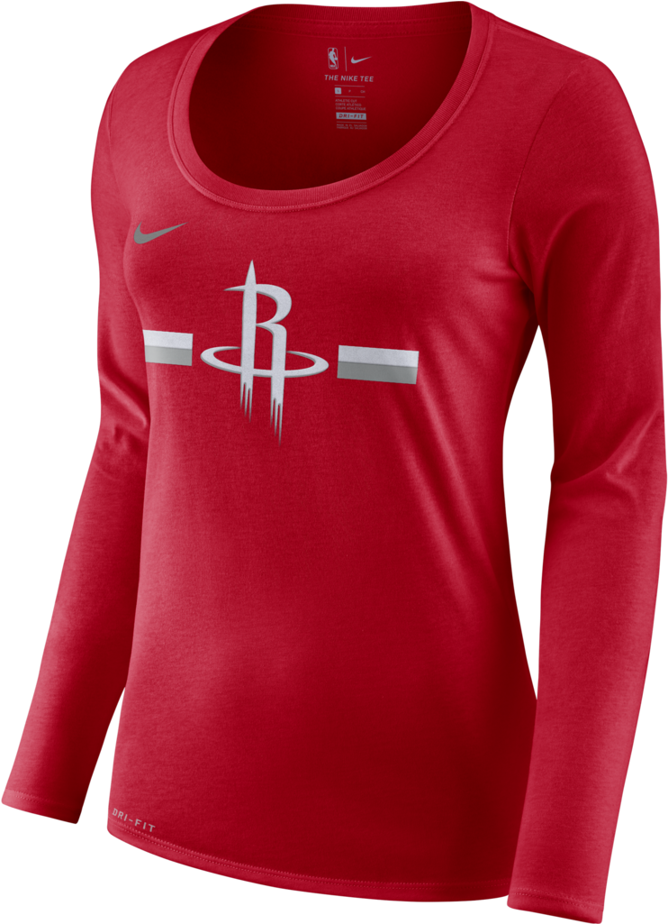 Houston Rockets Nike Dri Fit Red Shirt PNG
