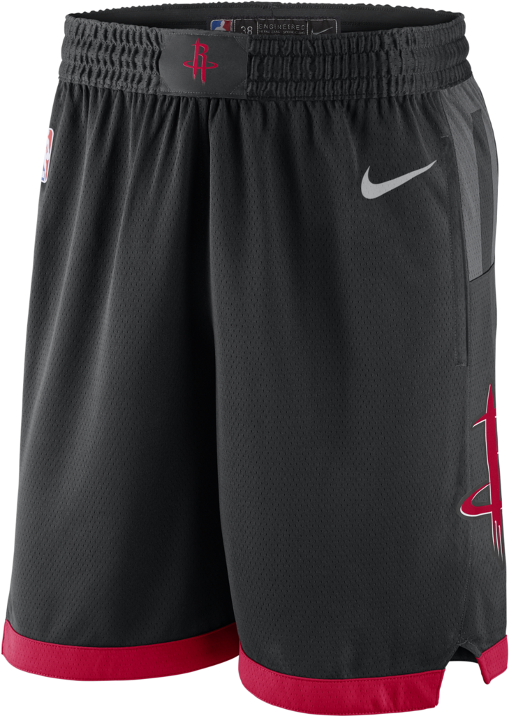 Houston Rockets Nike Shorts2023 PNG