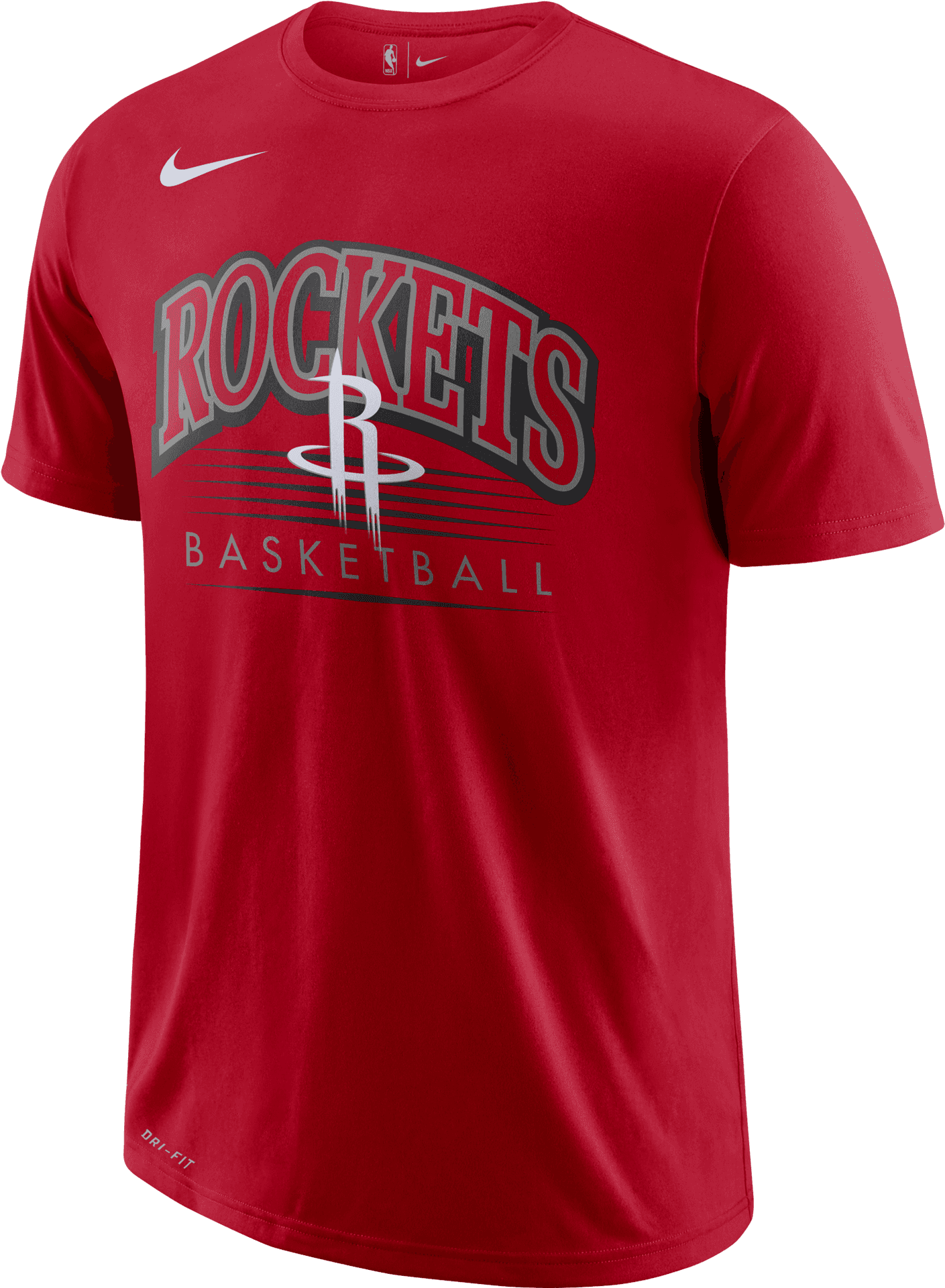 Houston Rockets Nike T Shirt Red PNG