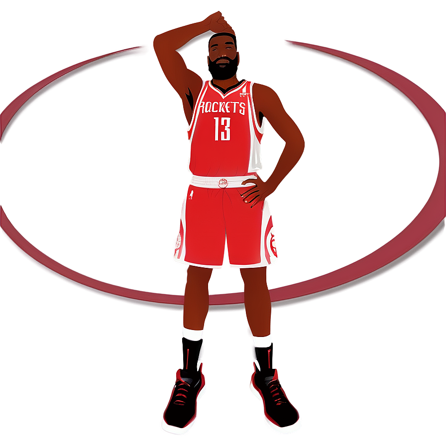 Download Houston Rockets Players Silhouette Png Egq | Wallpapers.com