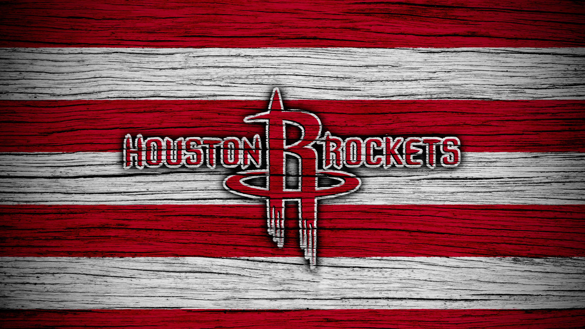 Houston Rockets Wood Art Wallpaper