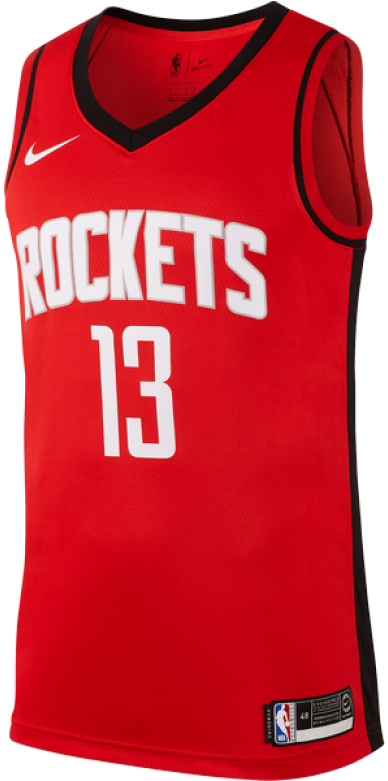 Houston Rockets13 Jersey Red PNG