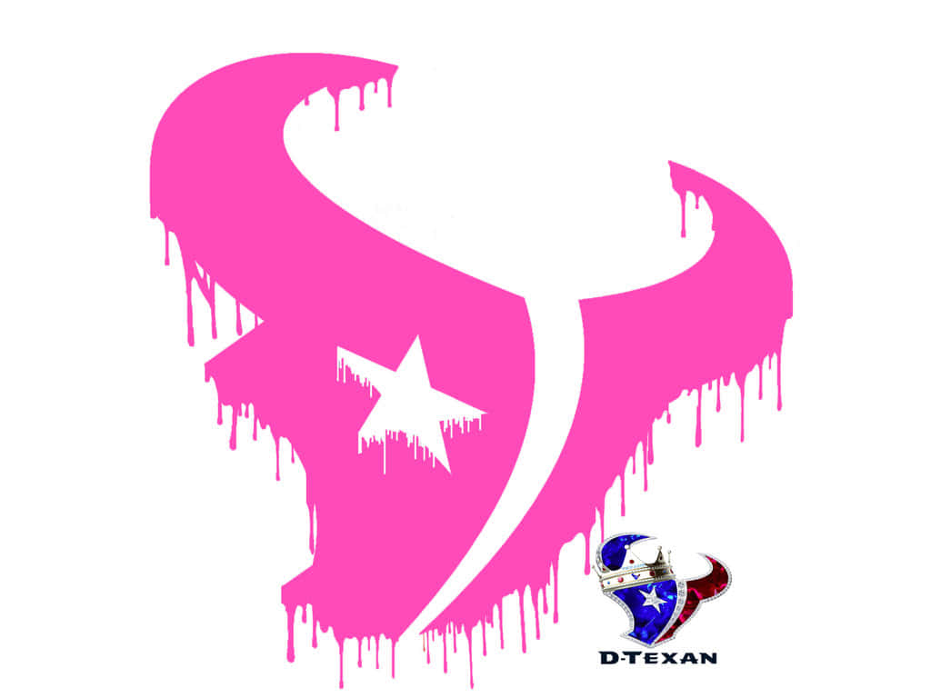 Et triumferende logo af Houston Texans der fejrer deres AFC Syd sejr. Wallpaper
