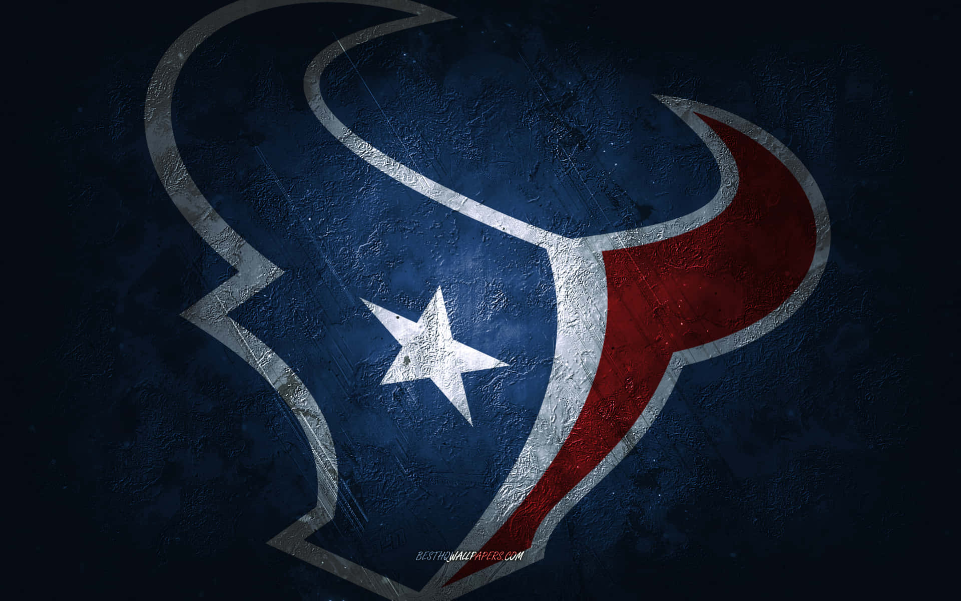 An iconic logo of the Houston Texans professional football team Wallpaper