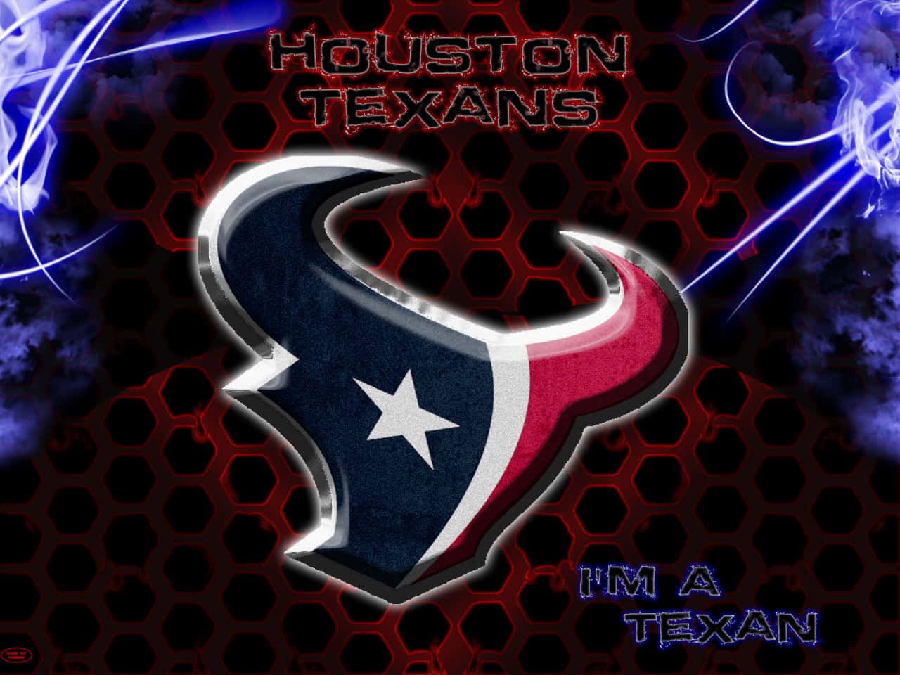 Det ikoniske Houston Texans-logo som baggrund. Wallpaper