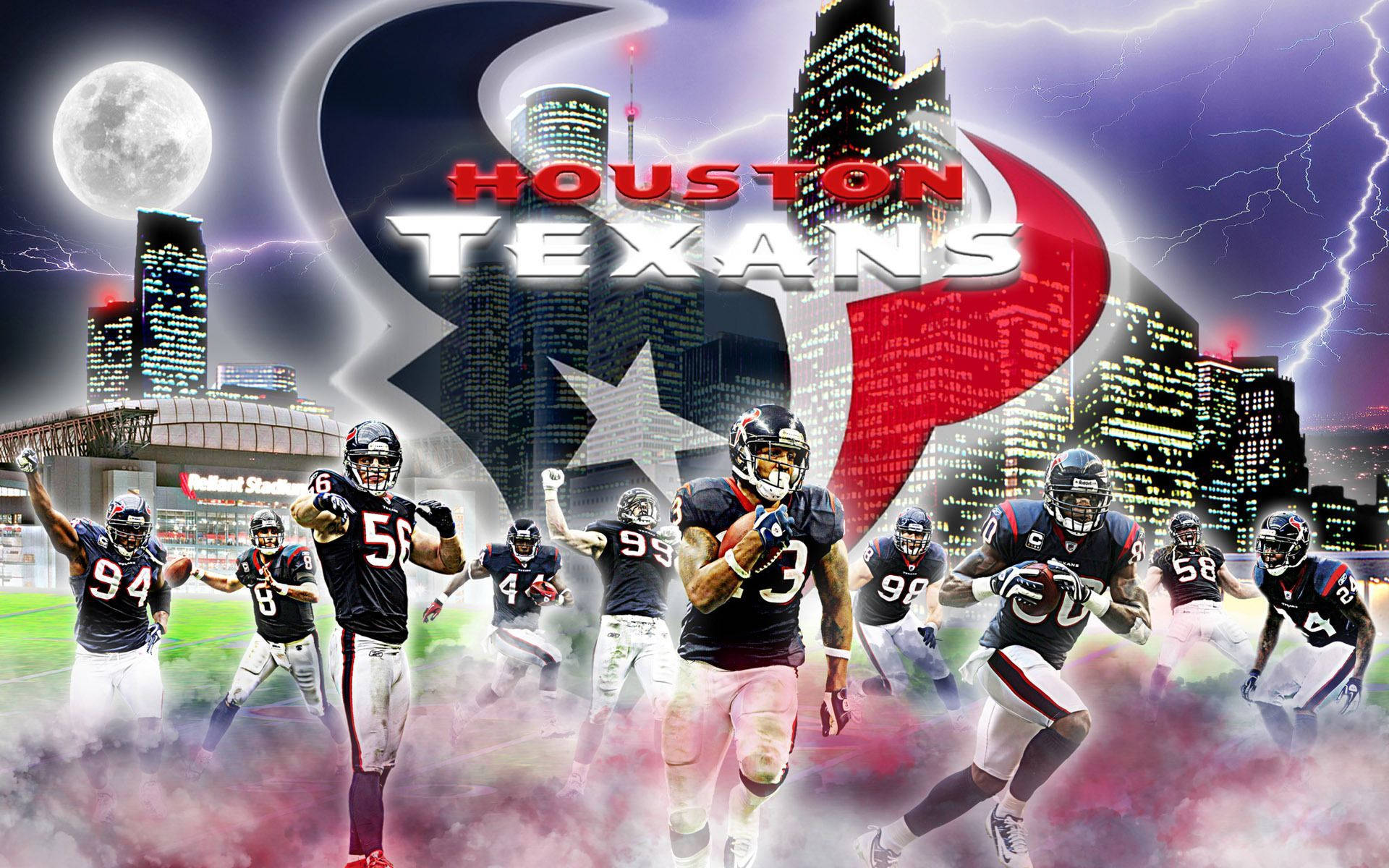 The Official Logo of The Houston Texans Wallpaper