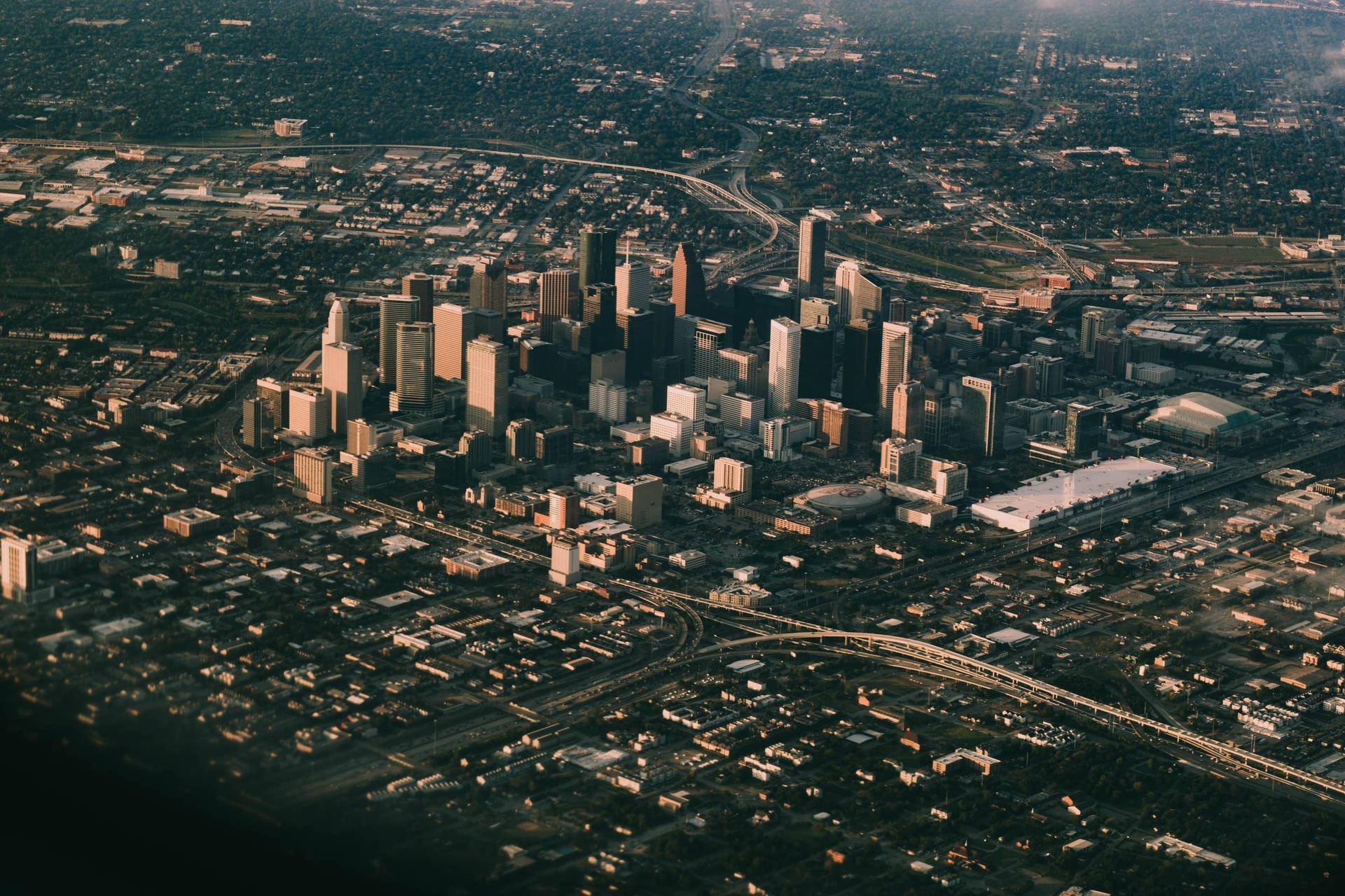 Houston Texas Aerial View Wallpaper