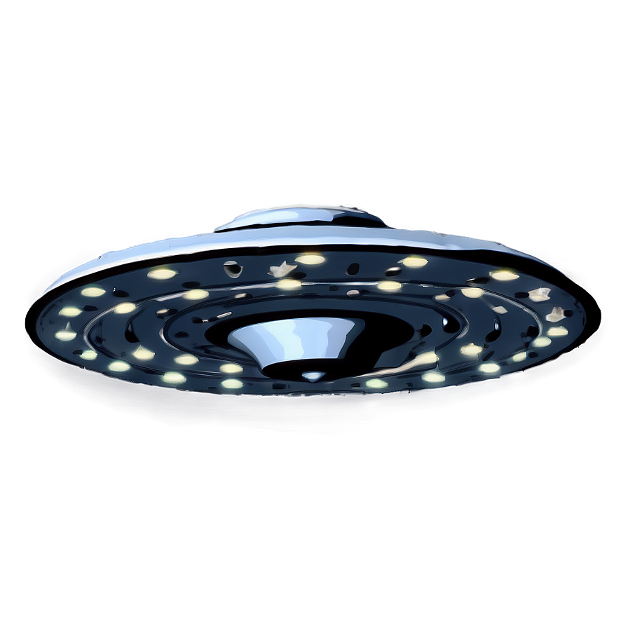 Hovering Flying Saucer Scene Png Khe PNG