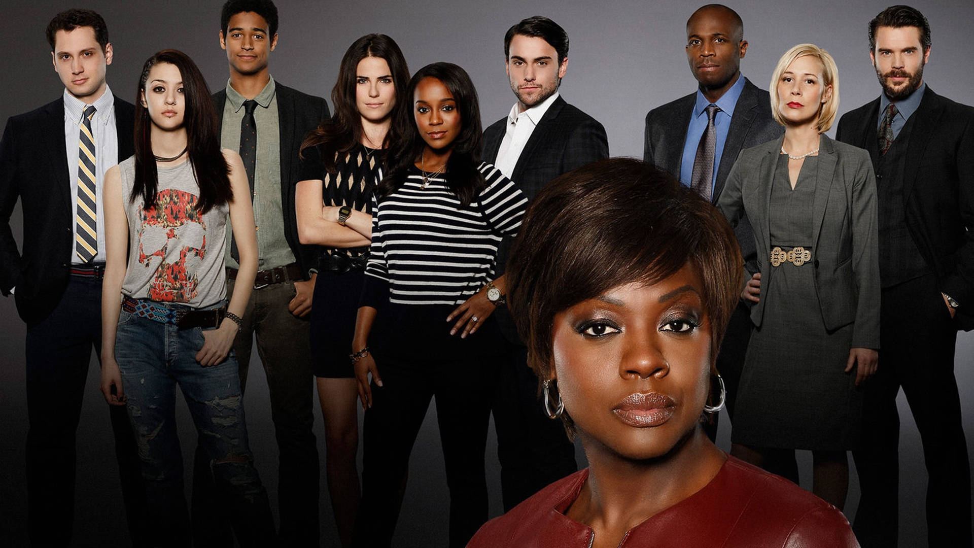 Main Characters from the Popular TV Series, 'How To Get Away With Murder' Wallpaper