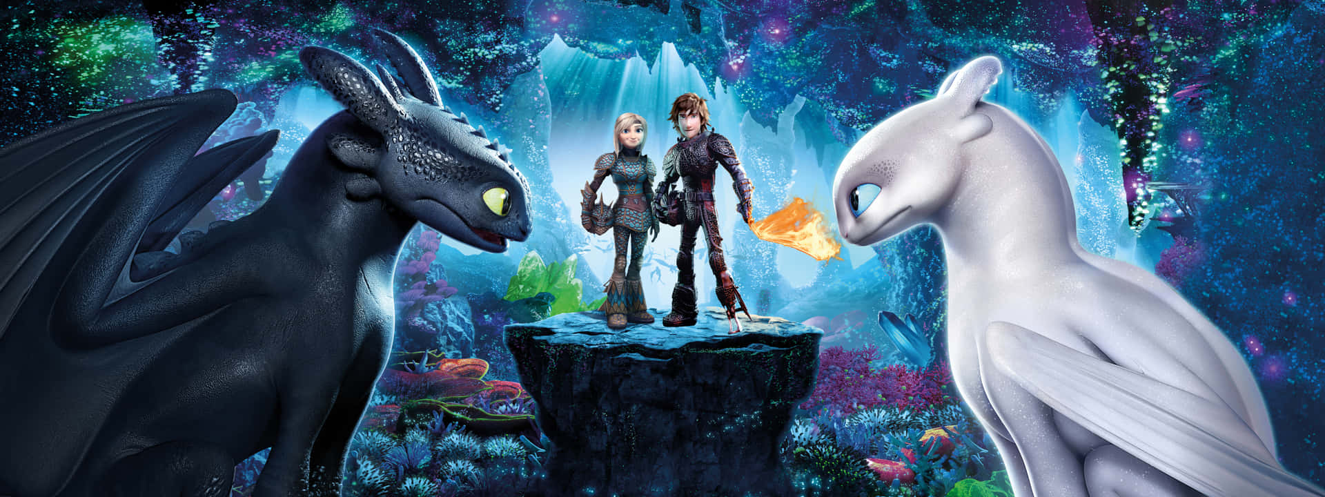 "Explore the Magical World of How To Train Your Dragon in 4K" Wallpaper