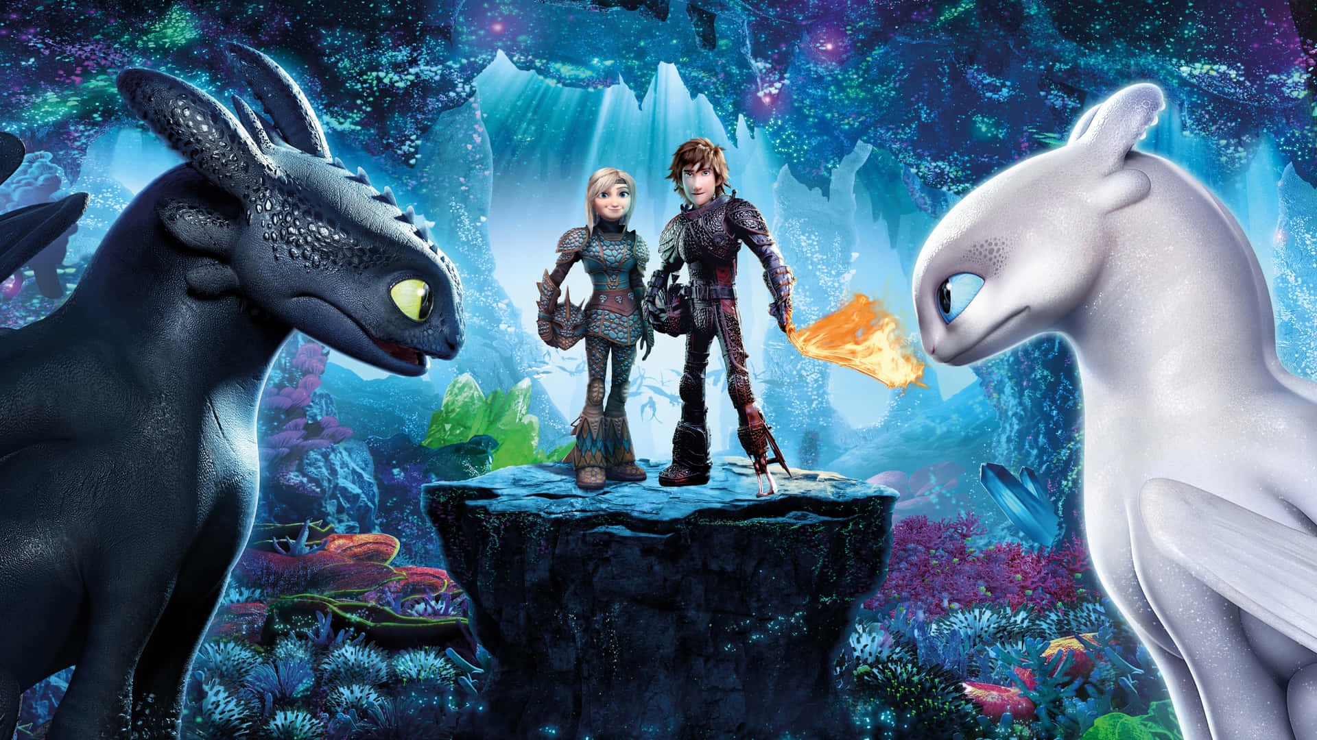 How To Train Your Dragon 4k Main Characters Wallpaper
