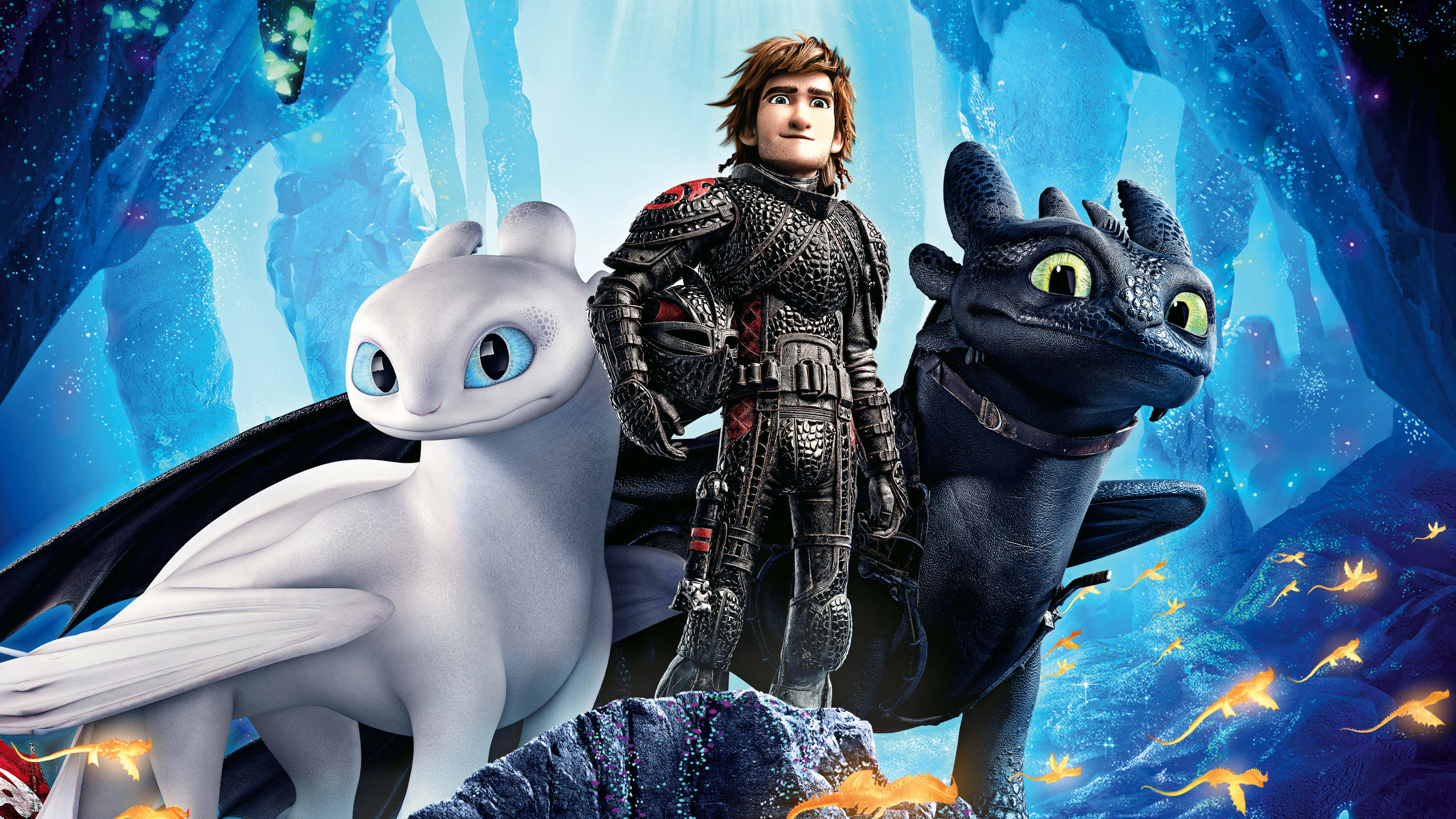 "Discover the exciting world of Berk with How To Train Your Dragon 4K!" Wallpaper