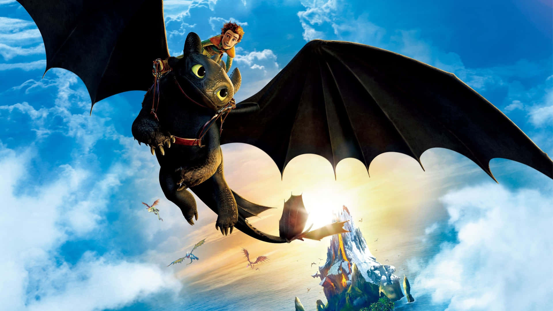 How To Train Your Dragon 4k Flying Friends Wallpaper