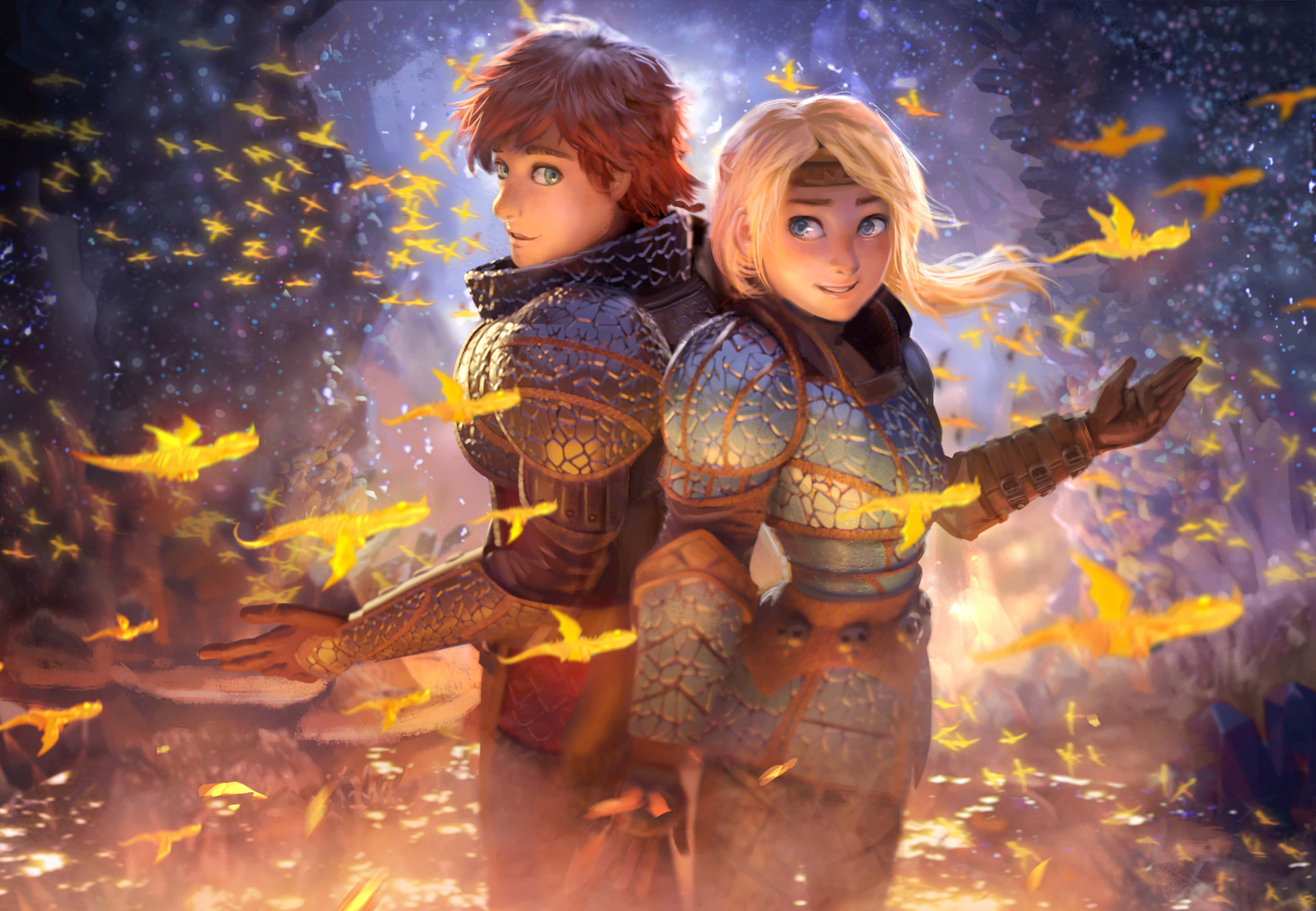 Join Hiccup and Toothless in the amazing adventure of 'How To Train Your Dragon' in 4K Wallpaper