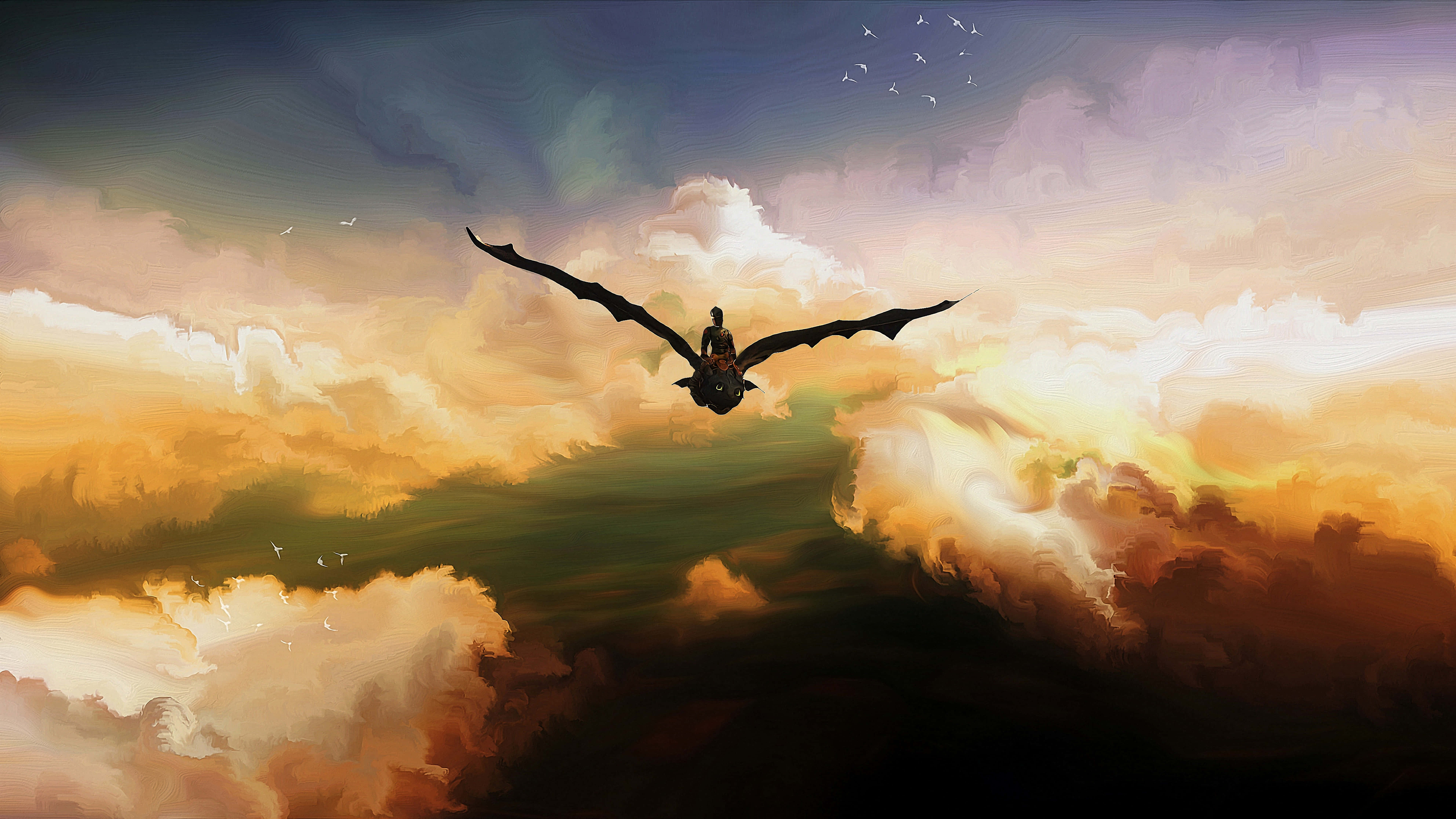 A Bird Flying In The Sky Wallpaper