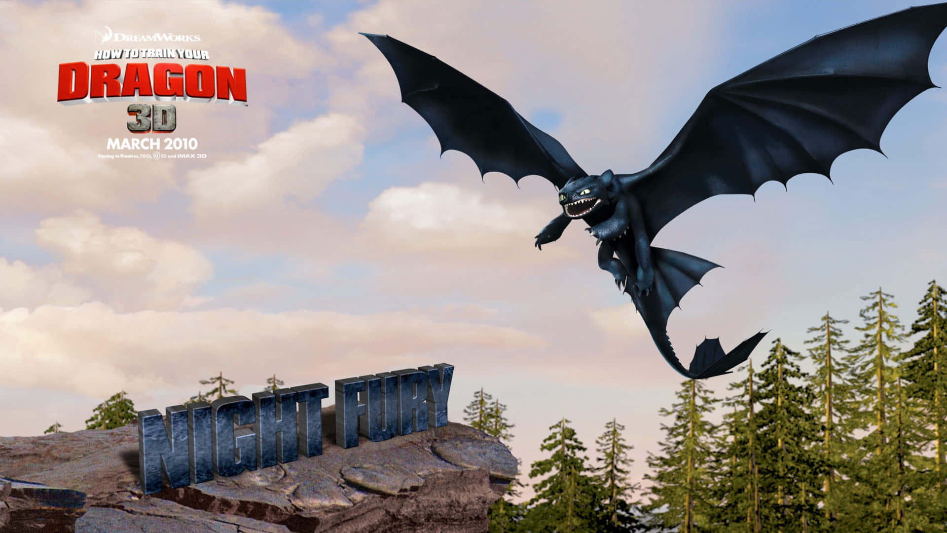 How To Train Your Dragon 4k Night Fury Wallpaper