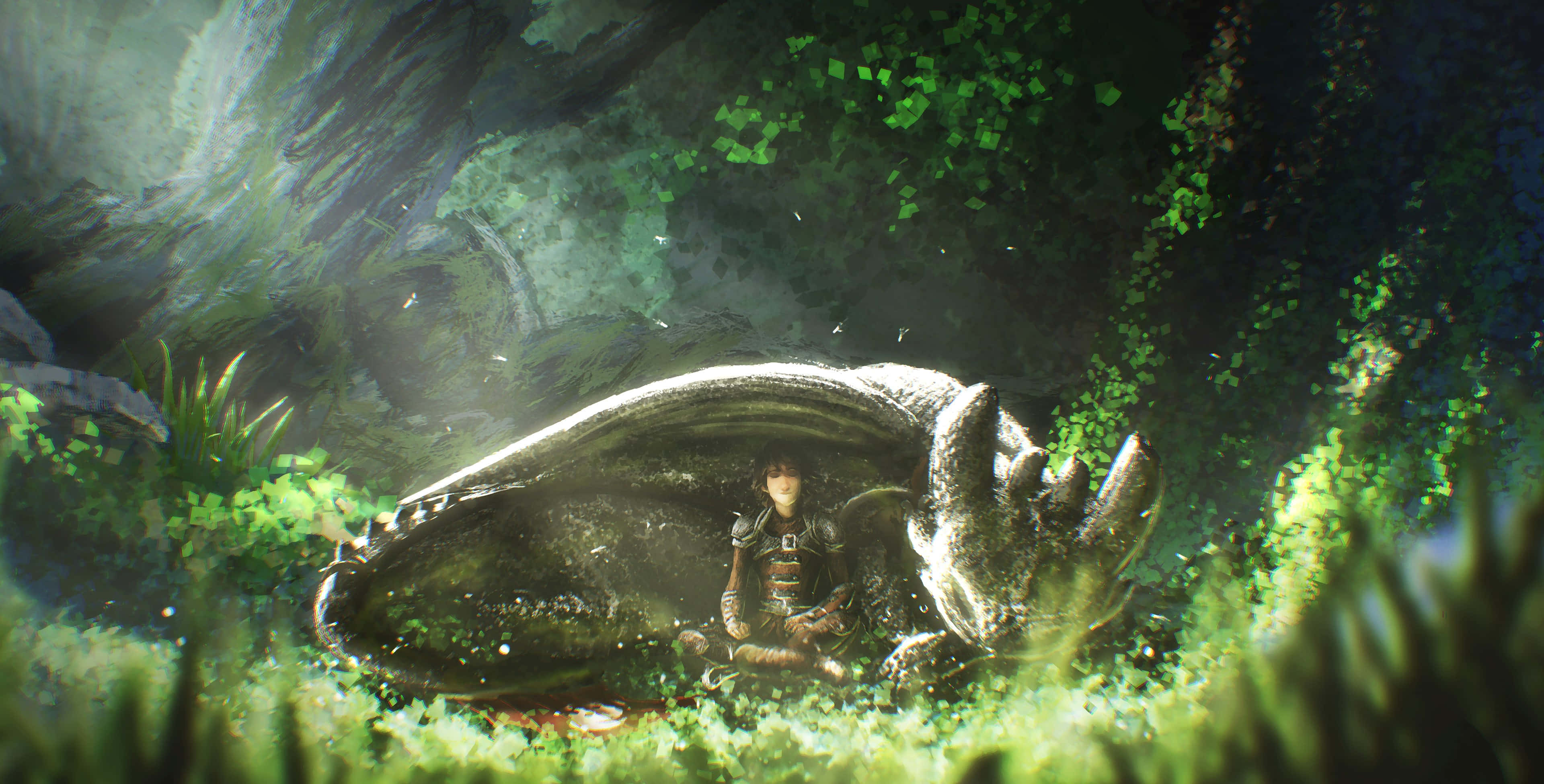 Join the world of dragons with How To Train Your Dragon in 4K Wallpaper