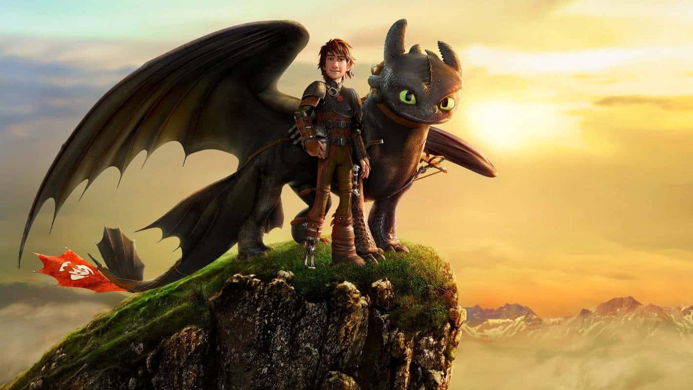 How To Train Your Dragon Sunset View Picture