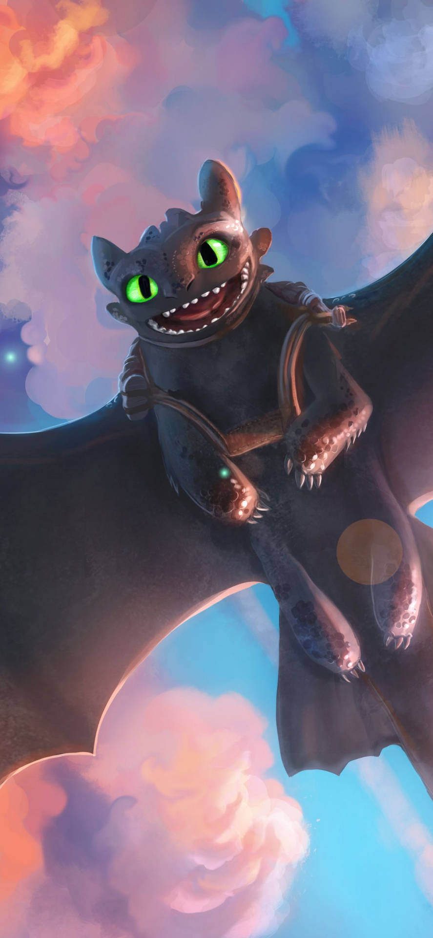How To Train Your Dragon Smiling Toothless Background