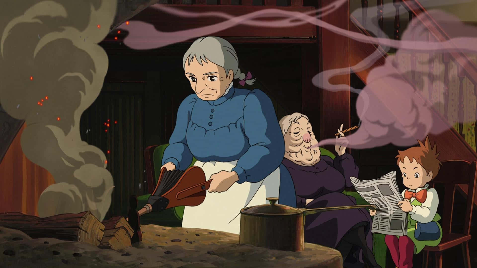 Howl'smoving Castle, Et Magisk Mesterværk Af Hayao Miyazaki.