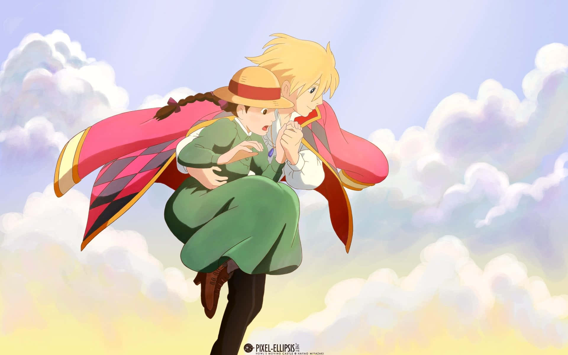 Howl's Moving Castle Sophie&Howl Jump Picture