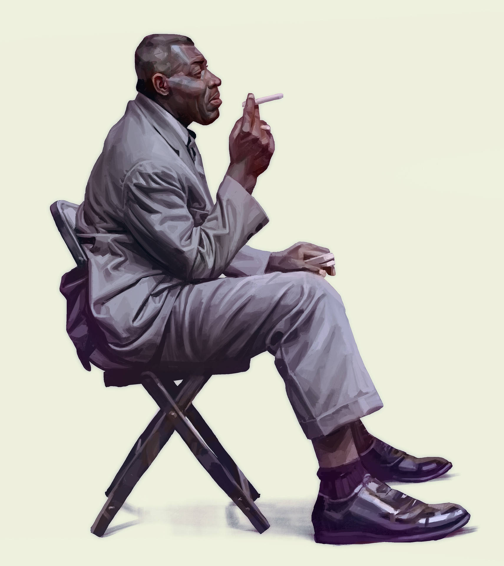Howlin Wolf Fanart Painting Smoking Picture