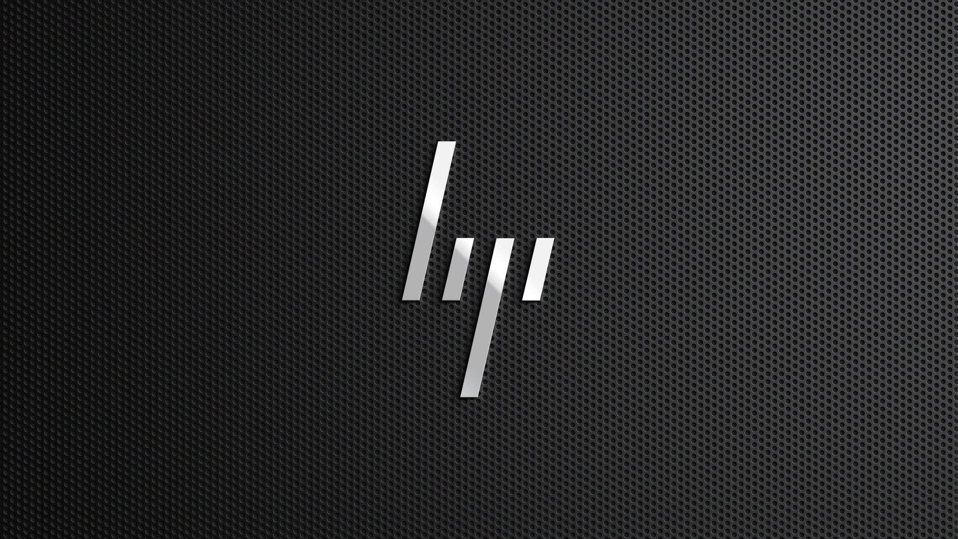 Hp In Metallic Silver Logo