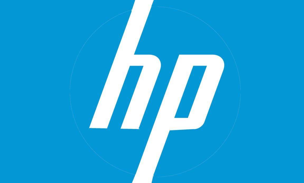Hp Logo In Light-blue