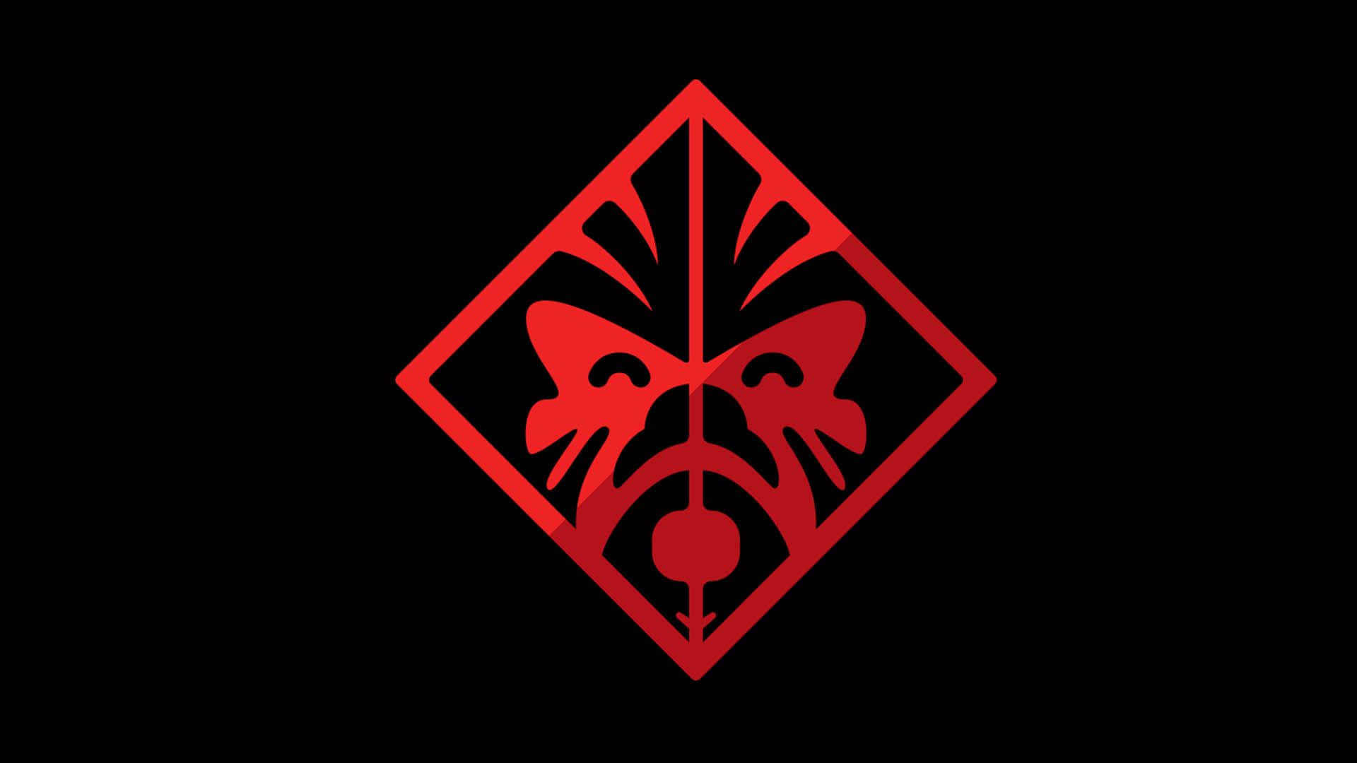Einrotes Logo Mit Schwarzem Hintergrund. Wallpaper