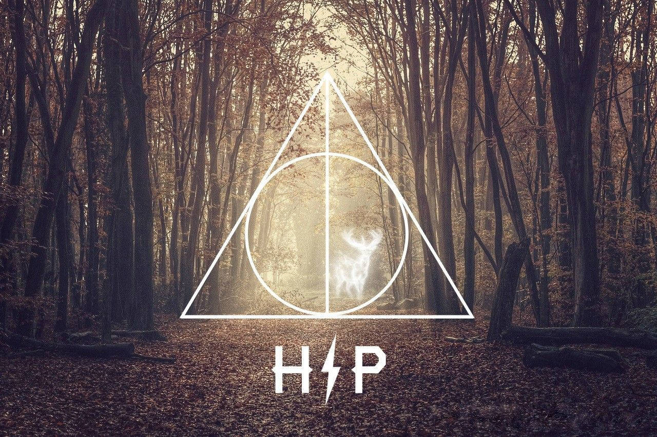 Hp Stencil Logo Harry Potter Desktop Wallpaper