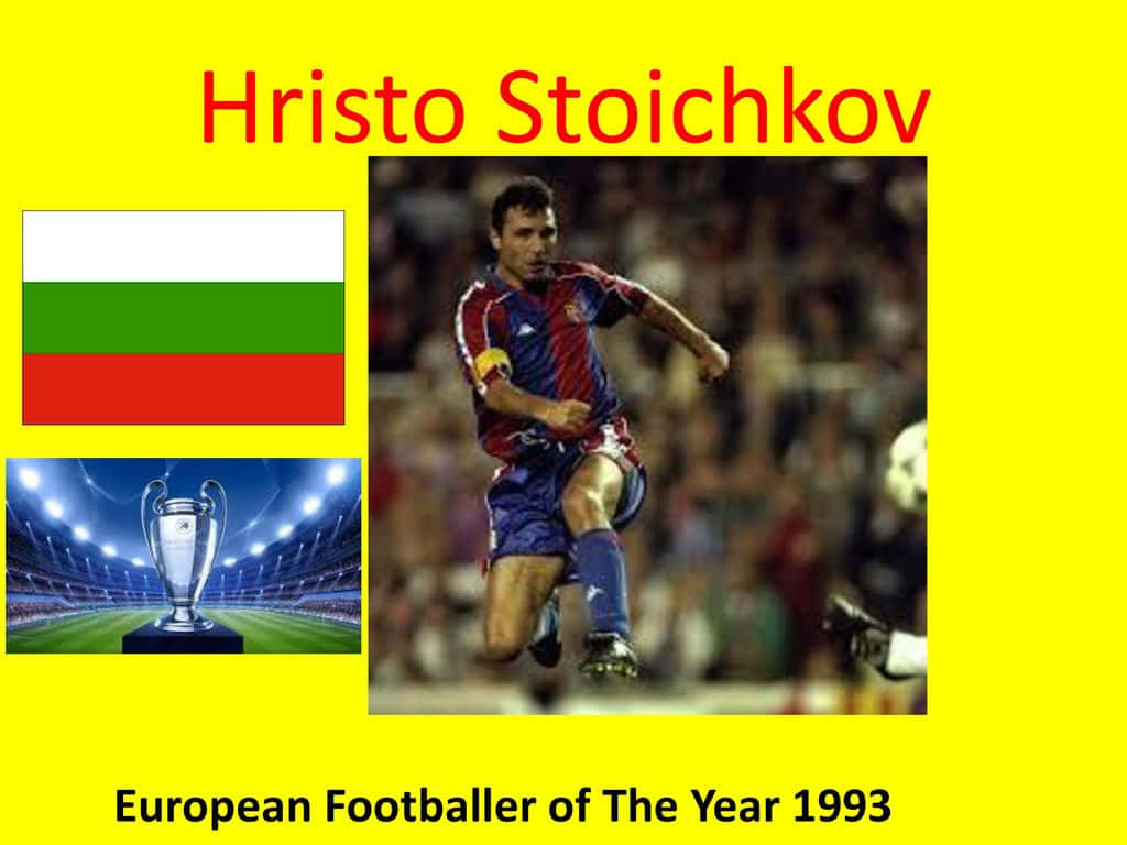 Hristo Stoichkov European Fodboldspiller Of The Year 1993 Wallpaper