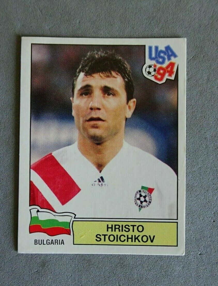 Hristostoichkov In Azione Durante La Coppa Del Mondo Fifa Usa '94 Sfondo