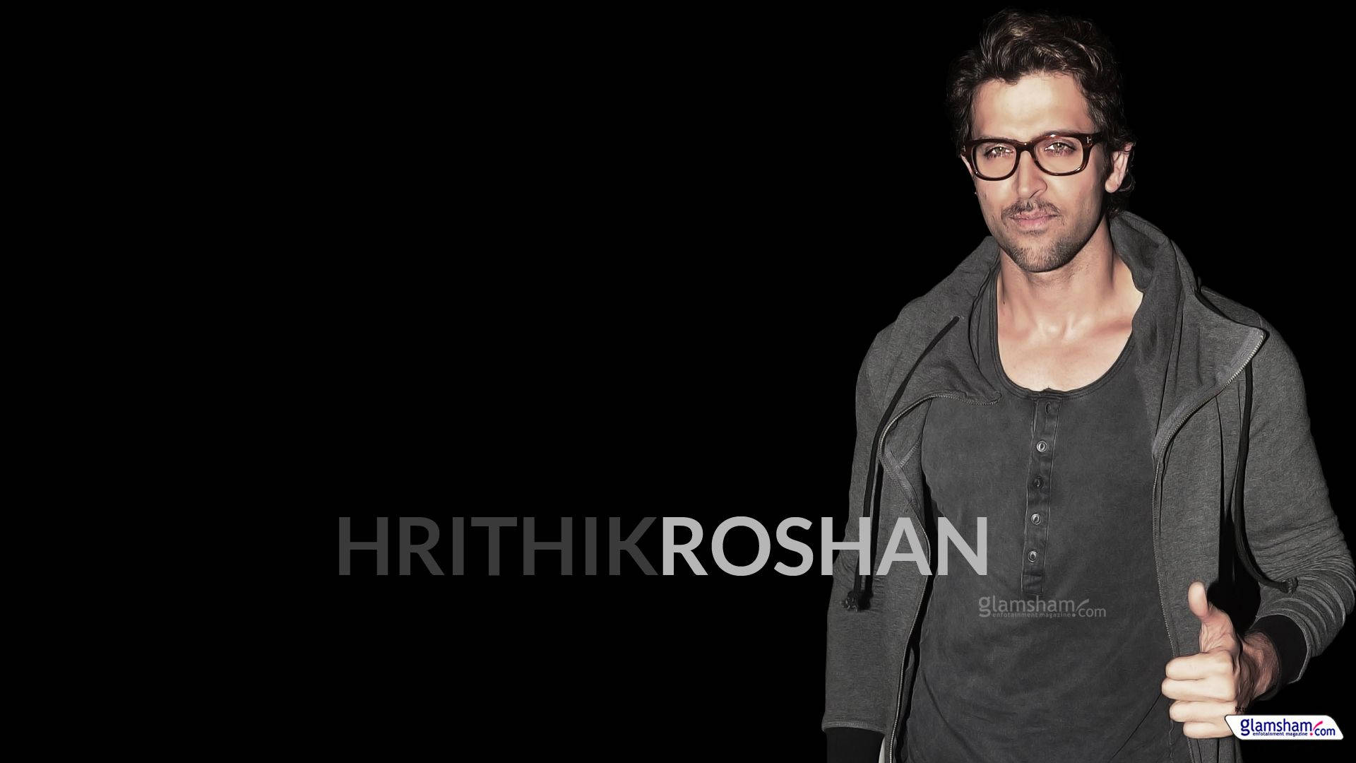 Hrithik Roshan All Black Shirt Wallpaper