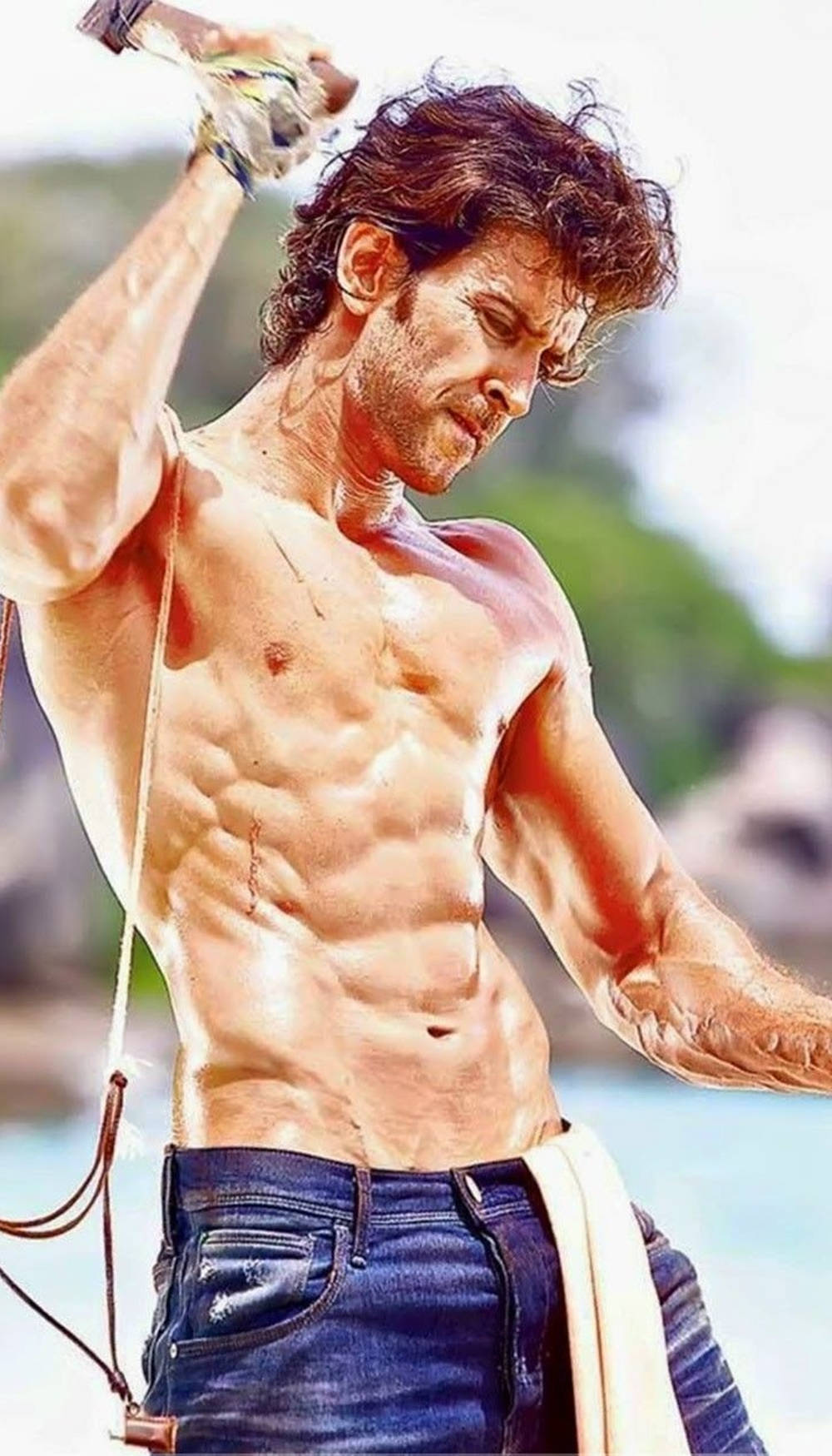 Download Hrithik Roshan Body Working Out At Gym Wallpaper | Wallpapers.com