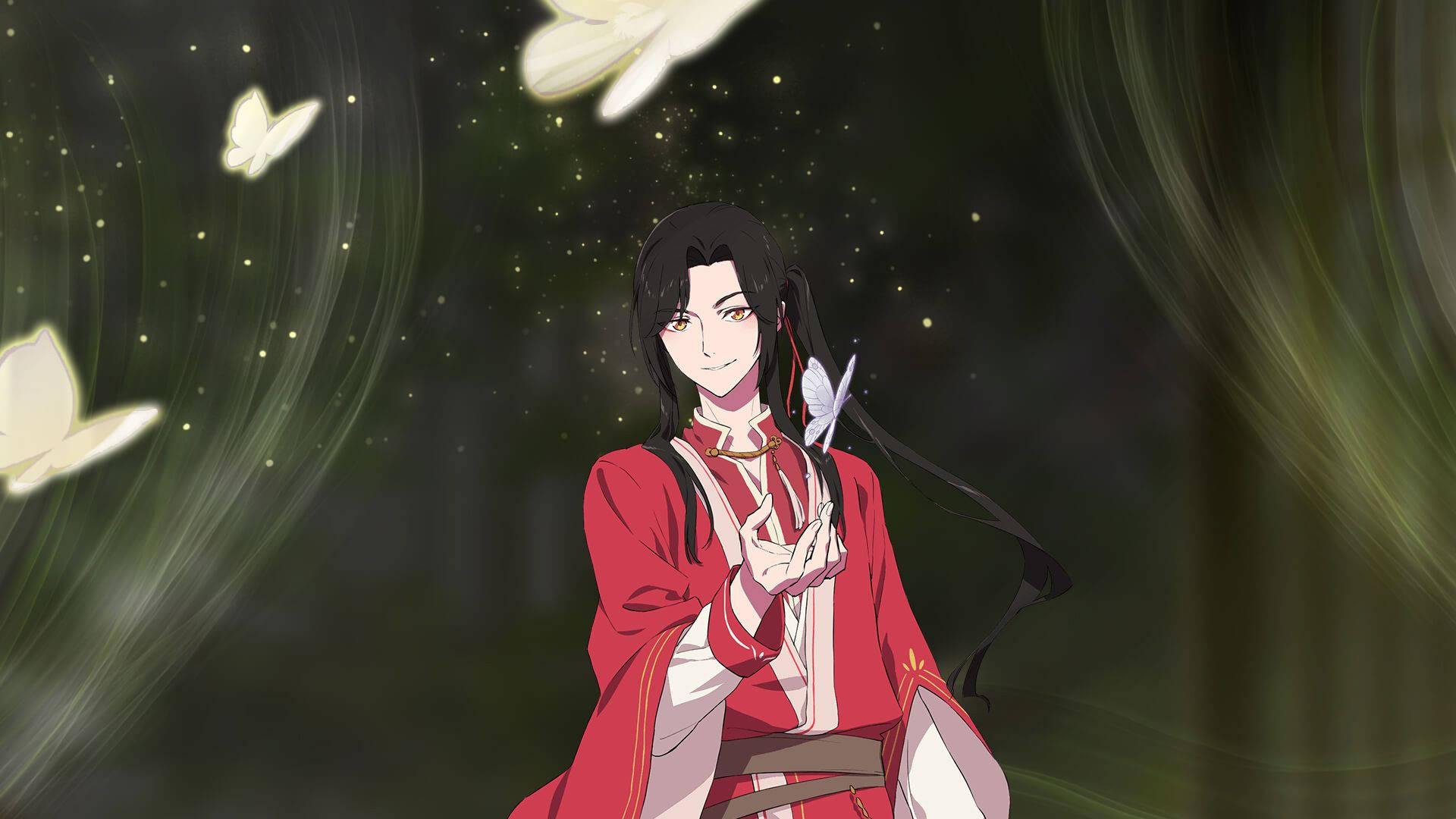 Hua Cheng With Butterfly Wallpaper