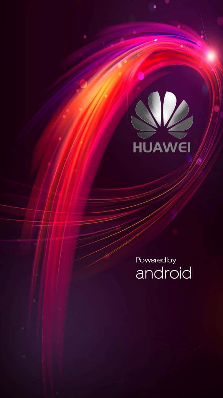 Huawei Logo On A Dark Background