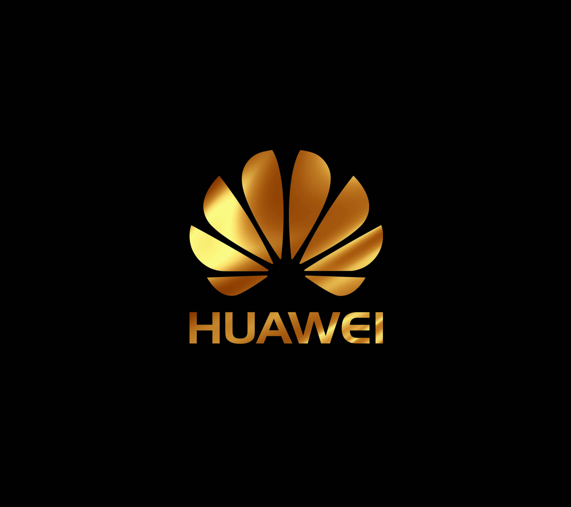 Huawei Gold Brand Logo Wallpaper