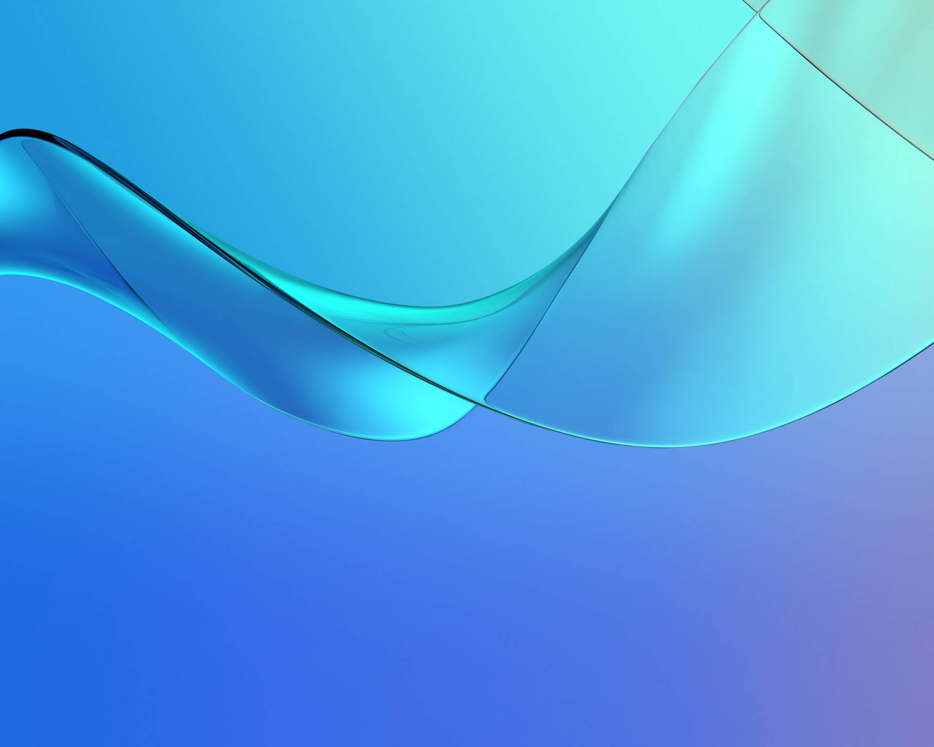 Huawei MediaPad M5 Blue Curves Wallpaper